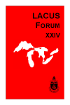 LACUS Forum 24 cover
