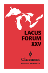 LACUS Forum 25 cover