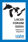 LACUS Forum 28 cover