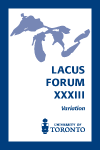 LACUS Forum 33 cover